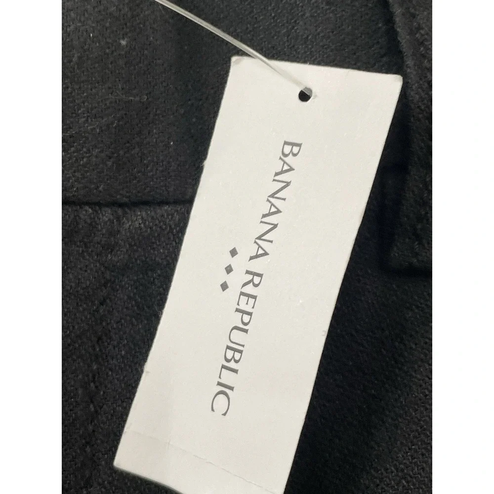NEW Banana Republic Athletic-Fit Linen-Blend Trouser Pants 33x30 Black $90